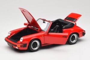 Porsche 911 930 Carrera 3.2 Cabriolet Guards Red Minichamps 1:18 110063030 Pressofusione — immagine 2 di 8