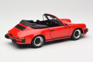 Porsche 911 930 Carrera 3.2 Cabriolet Guards Red Minichamps 1:18 110063030 Pressofusione — immagine 3 di 8