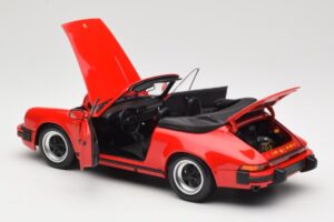 Porsche 911 930 Carrera 3.2 Cabriolet Guards Red Minichamps 1:18 110063030 Pressofusione — immagine 5 di 8