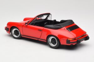 Porsche 911 930 Carrera 3.2 Cabriolet Guards Red Minichamps 1:18 110063030 Pressofusione — immagine 7 di 8