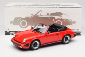Porsche 911 930 Carrera 3.2 Cabriolet Guards Red Minichamps 1:18 110063030 Pressofusione — immagine 8 di 8
