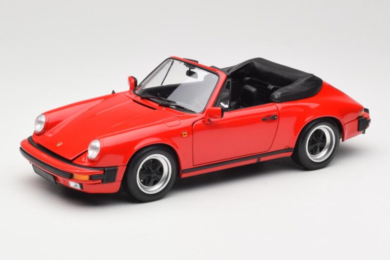 Porsche 911 930 Carrera 3.2 Cabriolet Guards Red Minichamps 1:18 110063030 Pressofusione