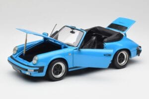Porsche 911 930 Carrera Cabriolet Blu Minichamps 1:18 100063032 Pressofusione — immagine 2 di 8