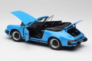 Porsche 911 930 Carrera Cabriolet Blu Minichamps 1:18 100063032 Pressofusione — immagine 5 di 8