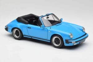 Porsche 911 930 Carrera Cabriolet Blu Minichamps 1:18 100063032 Pressofusione — immagine 6 di 8