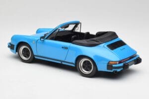 Porsche 911 930 Carrera Cabriolet Blu Minichamps 1:18 100063032 Pressofusione — immagine 7 di 8