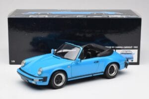 Porsche 911 930 Carrera Cabriolet Blu Minichamps 1:18 100063032 Pressofusione — immagine 8 di 8