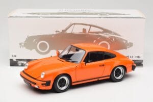 Porsche 911 930 Carrera 3.2 Signal Orange Minichamps 1:18 100063025 Pressofusione — immagine 8 di 8