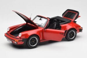 Porsche 911 930 Turbo Cabriolet Rosso Norev 1:18 187664 Pressofusione — immagine 2 di 8
