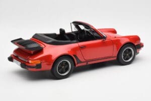 Porsche 911 930 Turbo Cabriolet Rosso Norev 1:18 187664 Pressofusione — immagine 3 di 8