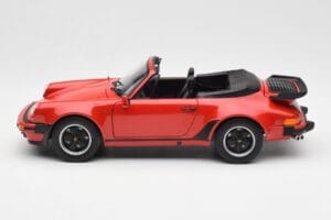 Porsche 911 930 Turbo Cabriolet Rosso Norev 1:18 187664 Pressofusione — immagine 4 di 8