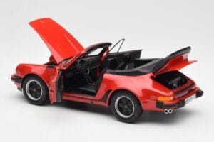 Porsche 911 930 Turbo Cabriolet Rosso Norev 1:18 187664 Pressofusione — immagine 5 di 8