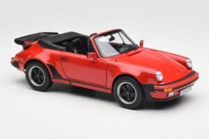 Porsche 911 930 Turbo Cabriolet Rosso Norev 1:18 187664 Pressofusione — immagine 6 di 8