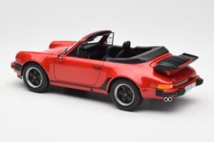 Porsche 911 930 Turbo Cabriolet Rosso Norev 1:18 187664 Pressofusione — immagine 7 di 8