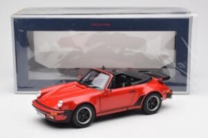 Porsche 911 930 Turbo Cabriolet Rosso Norev 1:18 187664 Pressofusione — immagine 8 di 8