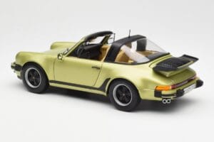 Porsche 911 930 Turbo Targa Verde Metallizzato Norev 1:18 187526 Pressofusione — immagine 9 di 10