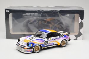 Porsche 911 934 Schiller Racing Team #69 R. Haldi / H. Vetsch 24 Hours of Le Mans 1976 Minichamps 1:18 155766469 Pressofusion — immagine 6 di 6