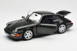 Porsche 911 964 Carrera 4 Verde Metallizzato Norev 1:18 187321 Pressofusione — immagine 2 di 8