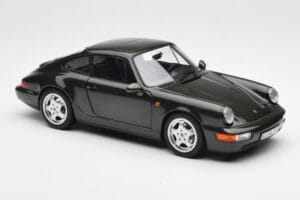 Porsche 911 964 Carrera 4 Verde Metallizzato Norev 1:18 187321 Pressofusione — immagine 6 di 8
