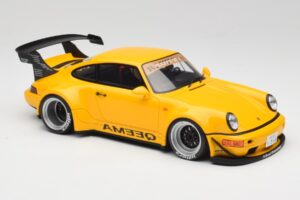 Porsche 911 964 RWB Keema Yellow GT Spirit 1:18 GT492 Resina — immagine 4 di 6