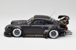 Porsche 911 964 RWB Stella Artois Bumper Delete GT Spirit 1:18 GT918 Resina — immagine 3 di 6