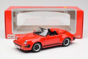 Porsche 911 964 Speedster Rosso Maisto 1:18 37800-M2 Pressofusione — immagine 8 di 8