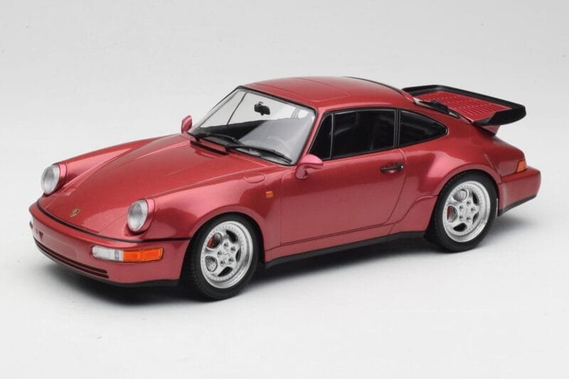 Porsche 911 964 Turbo Rosso Minichamps 1:18 155069102 Pressofusione