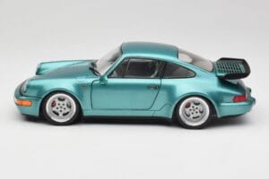Porsche 911 964 Turbo Wimbledon Green Metallic Solido 1:18 S1803407 Pressofusione — immagine 4 di 8