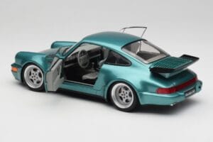 Porsche 911 964 Turbo Wimbledon Green Metallic Solido 1:18 S1803407 Pressofusione — immagine 5 di 8
