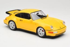 Porsche 911 964 Turbo Giallo Minichamps 1:18 155069100 Pressofusione — immagine 4 di 6