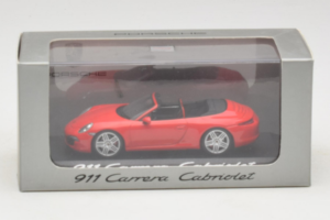 Porsche 911 991 Carrera Cabriolet Rosso Minichamps 1:43 WAP0200120C Pressofusione — immagine 4 di 4