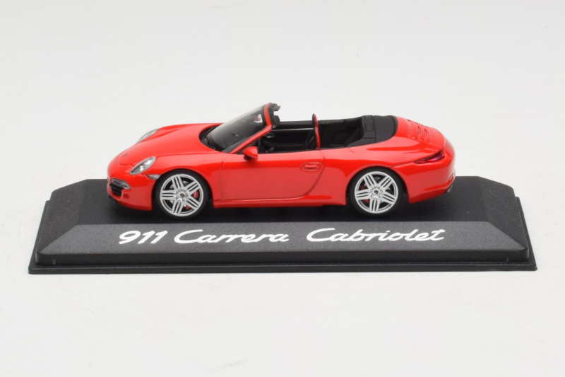 Porsche 911 991 Carrera Cabriolet Rosso Minichamps 1:43 WAP0200120C Pressofusione