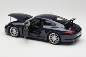 Porsche 911 991 Carrera S Blue Metallic Minichamps 1:18 WAP0210200C Pressofusione — immagine 5 di 8