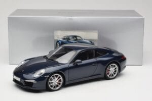 Porsche 911 991 Carrera S Blue Metallic Minichamps 1:18 WAP0210200C Pressofusione — immagine 8 di 8