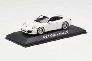 Porsche 911 991 Carrera S Bianco IAA Frankfurt 2011 Minichamps 1:43 WAX20100090 Pressofusione — immagine 2 di 5