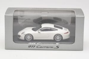 Porsche 911 991 Carrera S Bianco IAA Frankfurt 2011 Minichamps 1:43 WAX20100090 Pressofusione — immagine 5 di 5