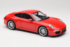 Porsche 911 991 Carrera S Guards Rosso Minichamps 1:18 100061020 Pressofusione — immagine 6 di 8