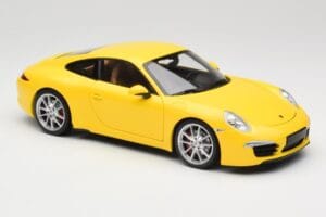 Porsche 911 991 Carrera S Racing Yellow Minichamps 1:18 100061021 Pressofusione — immagine 6 di 8