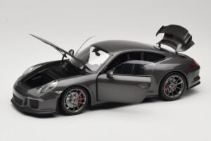Porsche 911 991 GT3 Grey Metallic Minichamps 1:18 110062720 Pressofusione — immagine 2 di 8