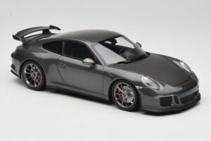 Porsche 911 991 GT3 Grey Metallic Minichamps 1:18 110062720 Pressofusione — immagine 6 di 8