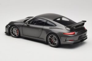 Porsche 911 991 GT3 Grey Metallic Minichamps 1:18 110062720 Pressofusione — immagine 7 di 8