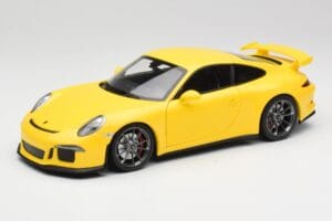 Porsche 911 991 GT3 Racing Giallo & Cerchi Argento Minichamps 1:18 110062722 Pressofusione