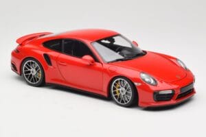 Porsche 911 991 Turbo S Guards Red Minichamps 1:18 110067122 Pressofusione — immagine 6 di 8