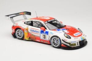 Porsche 911 991.1 GT3 R #3 Frikadelli Racing N. Siedler / K. Abbelen / S. Schmitz 24 Hours of Nurburgring 2016 Minichamps 1:1 — immagine 4 di 6