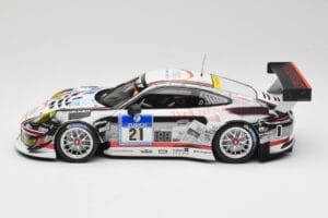 Porsche 911 991.1 GT3 R #21 WTM Racing J. Stursberg / V. Krumbach 24h Nurburgring 2016 Minichamps 1:18 155166021 Pressofusion — immagine 3 di 6