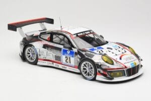 Porsche 911 991.1 GT3 R #21 WTM Racing J. Stursberg / V. Krumbach 24h Nurburgring 2016 Minichamps 1:18 155166021 Pressofusion — immagine 4 di 6