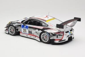 Porsche 911 991.1 GT3 R #21 WTM Racing J. Stursberg / V. Krumbach 24h Nurburgring 2016 Minichamps 1:18 155166021 Pressofusion — immagine 5 di 6