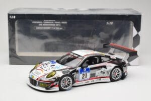 Porsche 911 991.1 GT3 R #21 WTM Racing J. Stursberg / V. Krumbach 24h Nurburgring 2016 Minichamps 1:18 155166021 Pressofusion — immagine 6 di 6