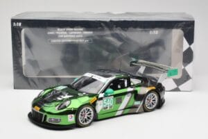 Porsche 911 991.1 GT3 R #540 Black Swan Racing P. Long / T. Pilgrim 24h Daytona 2016 Minichamps 1:18 155166540 Pressofusione — immagine 6 di 6