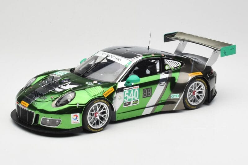 Porsche 911 991.1 GT3 R #540 Black Swan Racing P. Long / T. Pilgrim 24h Daytona 2016 Minichamps 1:18 155166540 Pressofusione